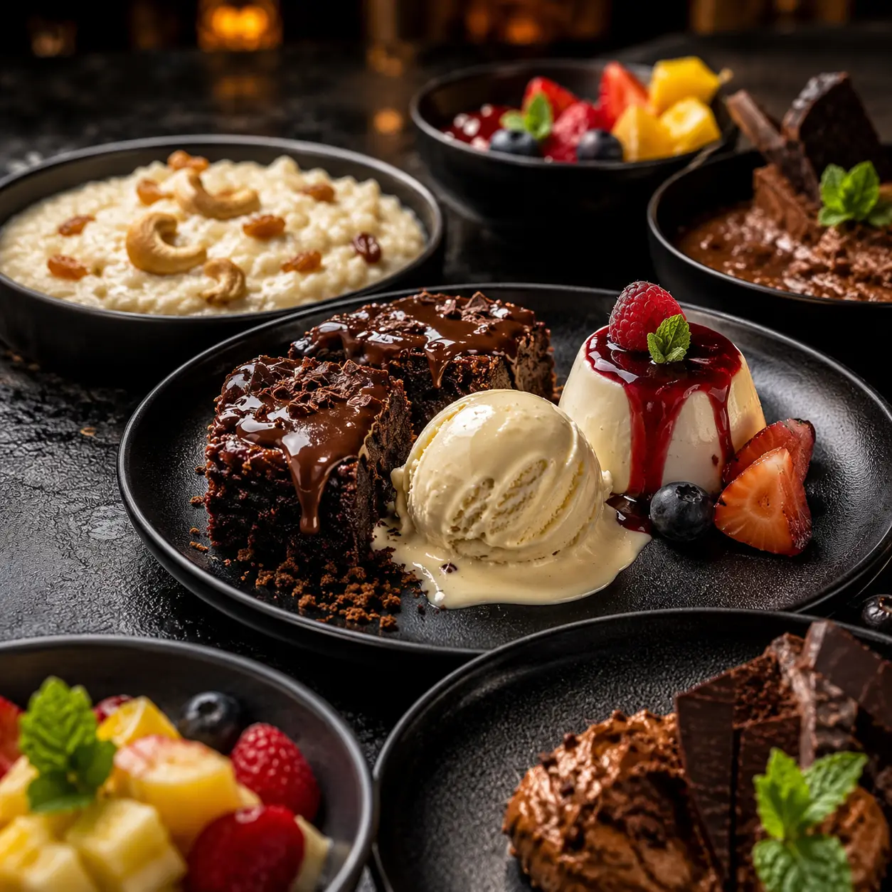Desserts bei Restaurant Neela